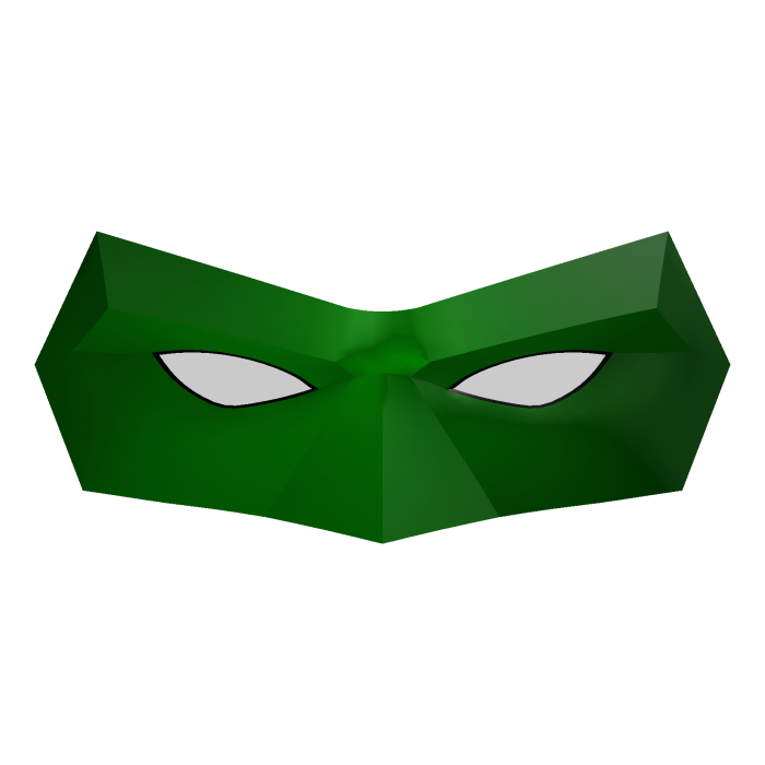 Green Lantern Mask (Hal Jordan/Darker Green)