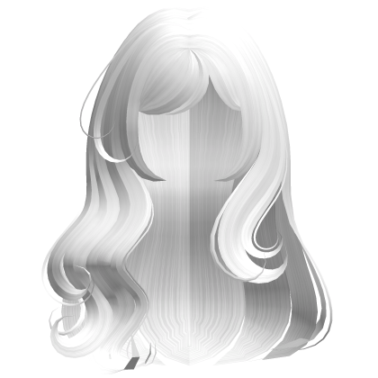 White Preppy Wavy Girl Hair Roblox item