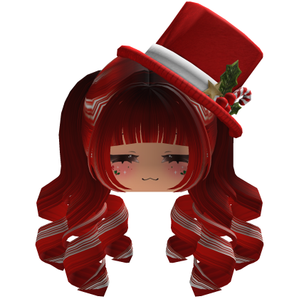 fluffy Christmas hair beret (Red)