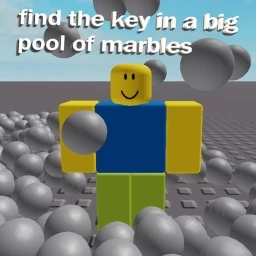 find a key in a big pool of marbles icon