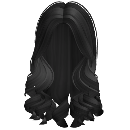 Girly Curled Cute Hair (Black) thumbnail