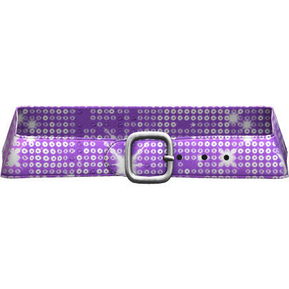 Luxury 2000s Y2K Disco Gyaru Glitter Belt Purple