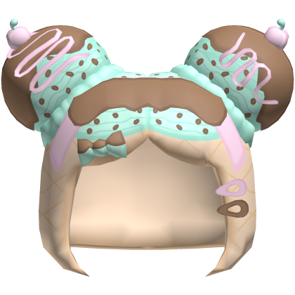 mint chocco chip yummy icecream low poly hair  Roblox item