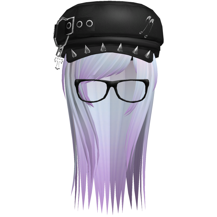 Vkei Moe Pastel Long Scene Hair /w Punk Hat