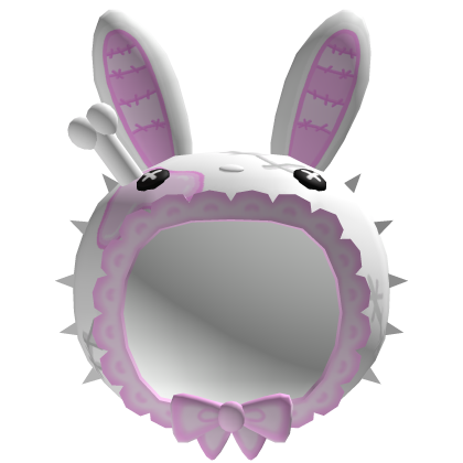🦴: White and Pink Zombie bunny Halloween Hood
