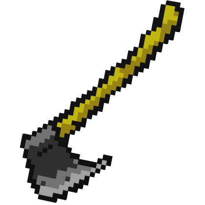 Yellow Pixel Toy Axe