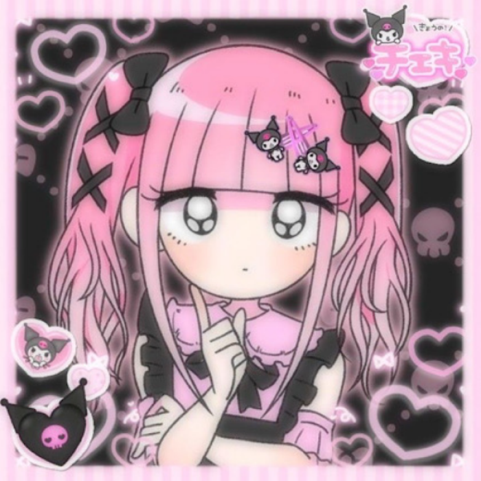 Kawaii | Pink | Black | Goth | Hardcore  Roblox decal