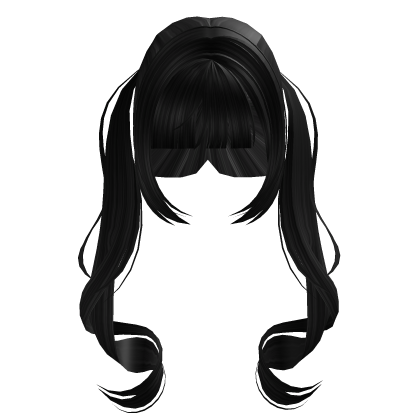 ◟⁀ ˙  so kawaii black pigtails ♡