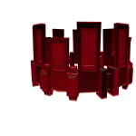 Ruby Brick Crown 