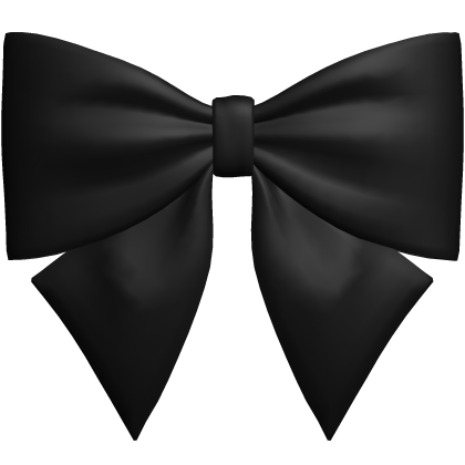 Big Hair Bow Black Cute Basic Cutesy Head Ribbon Roblox item