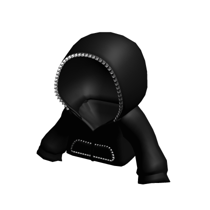 Emo Studded Vkei Moe Hoodie in Black
