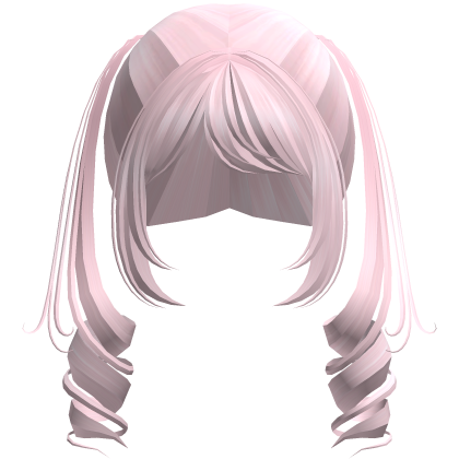 Cute Swirly Half-Up Pigtails (Pink)