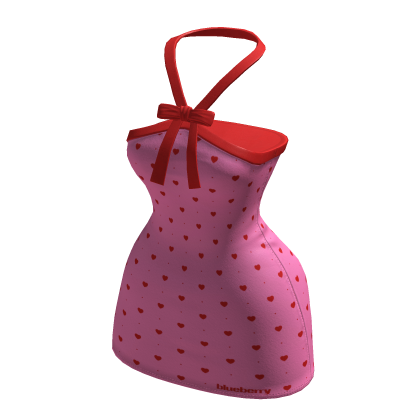 Bodycon Mini Dress Pink Red Hearts BB thumbnail