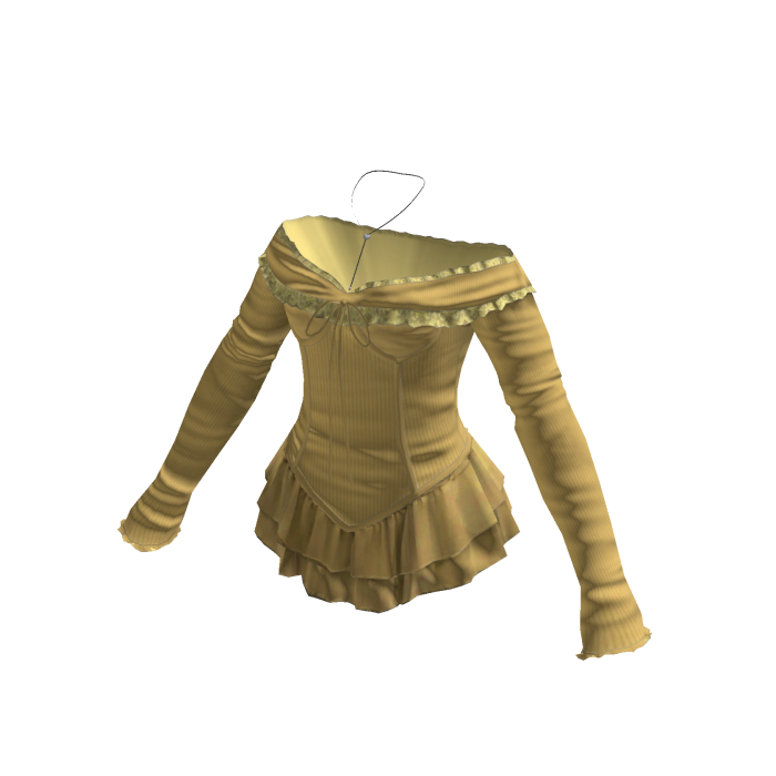 Coquette Off Shoulder Peplum Top (Yellow)