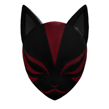 Black Kitsune Mask
