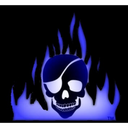 Blue Flame Pirate's Flag Roblox decal
