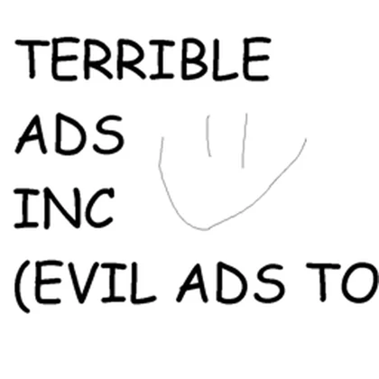 TERRIBLE ADS INC (EVIL ADS TOO) Roblox group icon