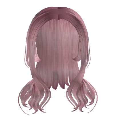 Pink Fluffy Girl Hair Roblox item