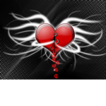 love heart domes StIcKeR demons and angels welcome