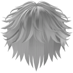 White Messy Hair