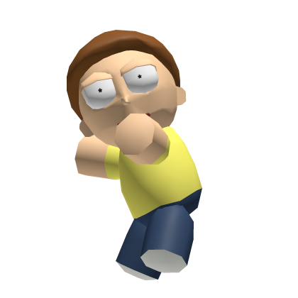 Morty companion on head rick and morty Roblox item