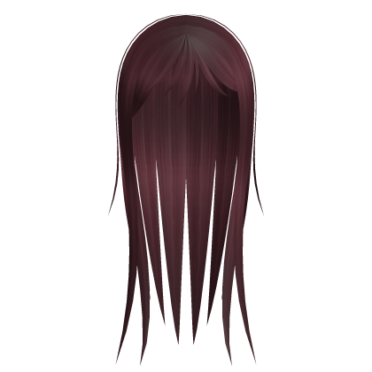 emo long wispy hair red Roblox item