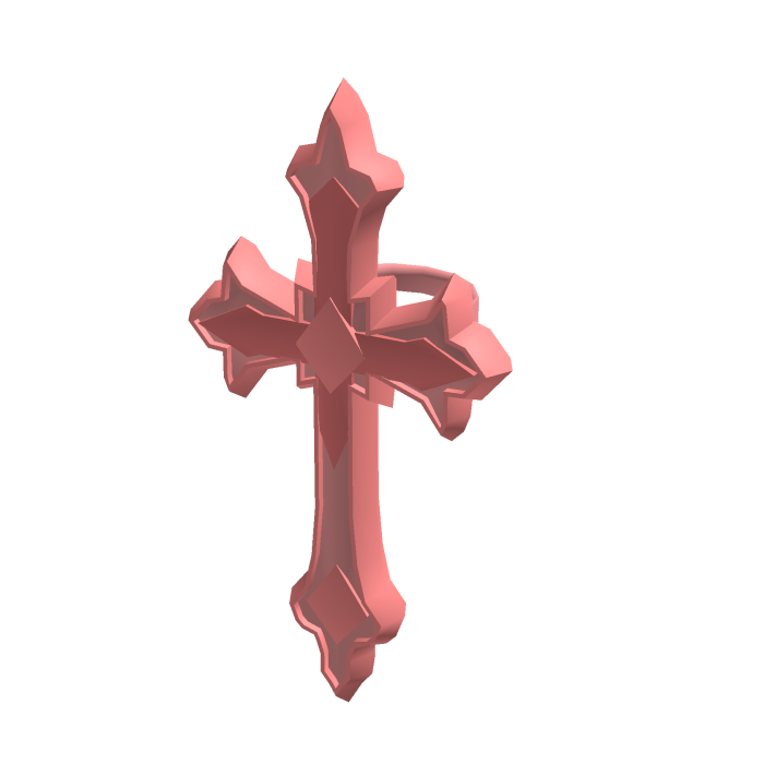 accesorio de cruz rosa para Korblox 