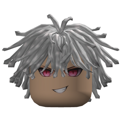 Spiky Anime Boy Hair (Silver)