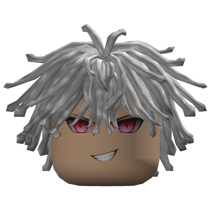Spiky Anime Boy Hair (Silver)
