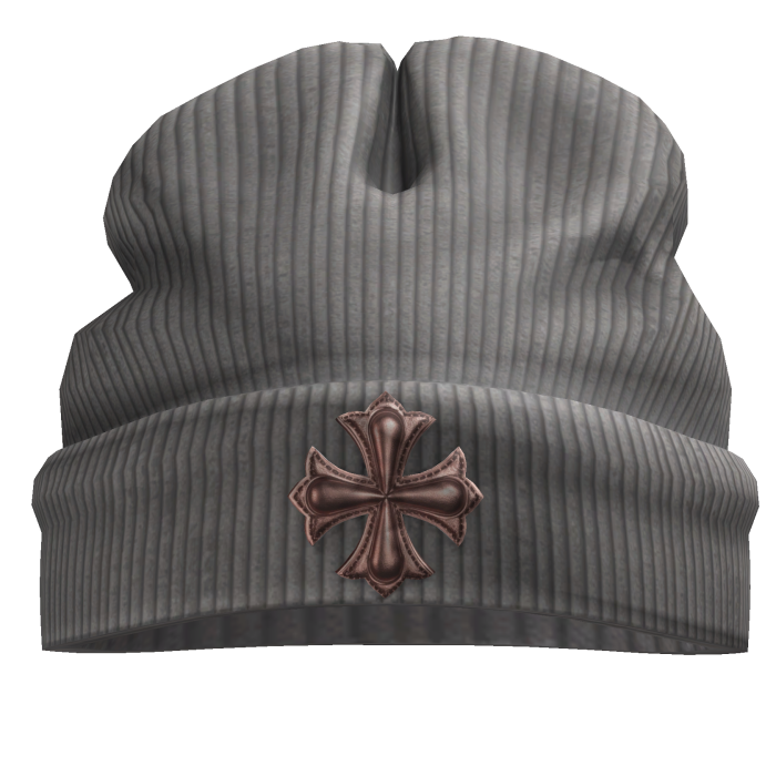 Worn in goth beanie