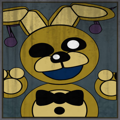 FNaF 3 "Hug!" SpringBonnie Poster Roblox decal