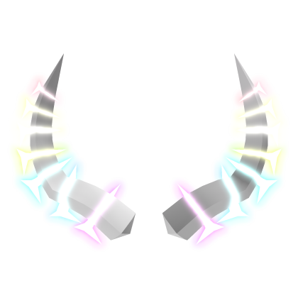 Emissive Glowing Pastel Rainbow Horns