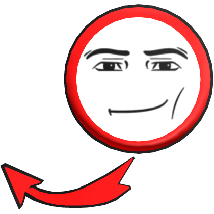 Man Face Pointing Roblox item