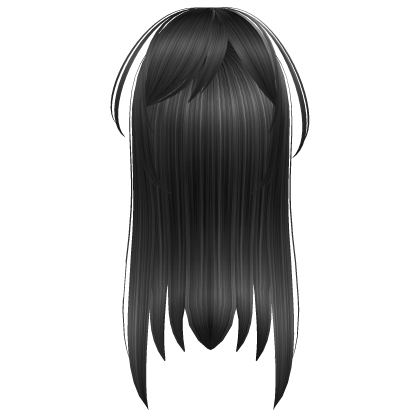 † : long horror protagonist emo hair - silver grey Roblox item