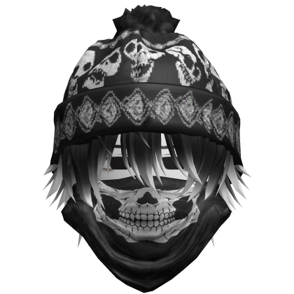 moe boy with emo skull beanie + mask