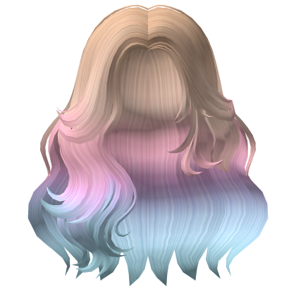 Wavy Mermaid Hair Cotton Candy