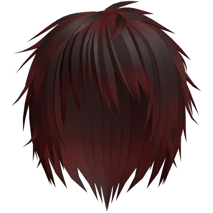 red kuro messy japanese anime boy hair