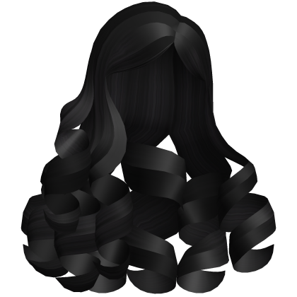 Doll Big Curls Side Curly Hair in Black Roblox item