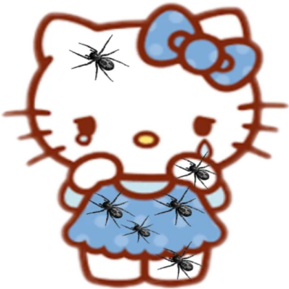 Hello Kitty Disgusting Spider Roblox decal