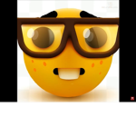 Nerd emoji house