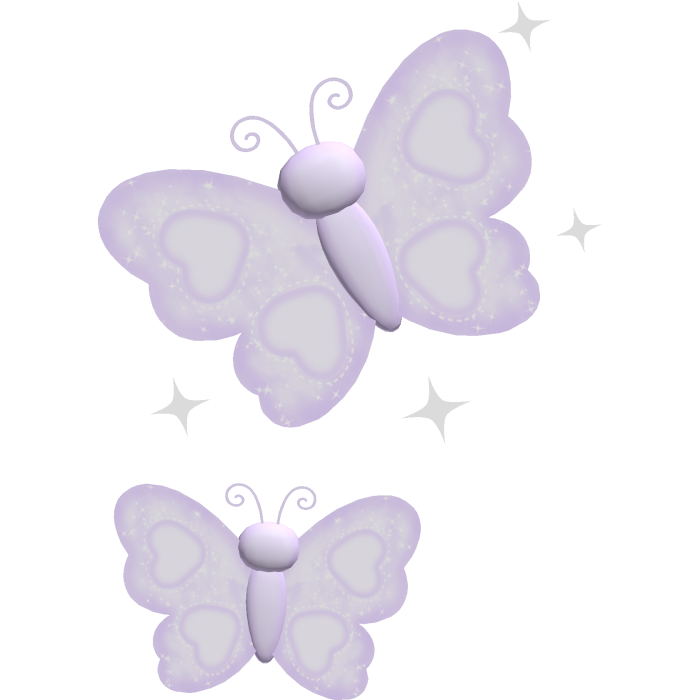 ♡ sweet purple magical butterflies on mi face ʚїɞ