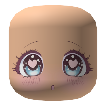 Surprised Shy Baby Blue Pink Heart Kawaii Eyes Roblox item