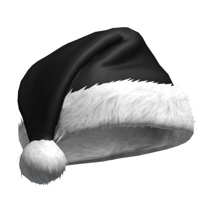 Comfy Black Christmas Santa Hat