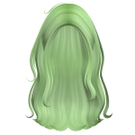 Long Messy Coconut Beachy Waves (Light Green)