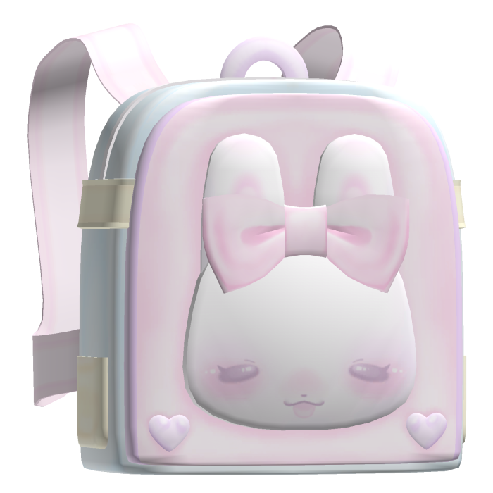 ૮｡· ⩊ ·｡ ა !! silly cute pink pastel buni backpack