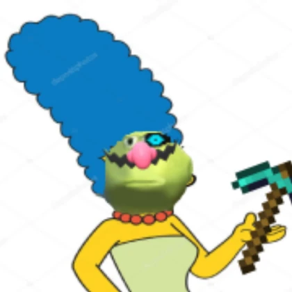 cursed simpsons marge image