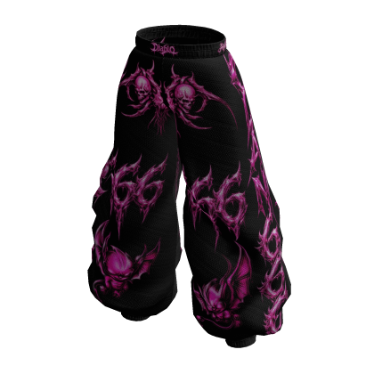 Pants 666 Clan Black & Pink thumbnail