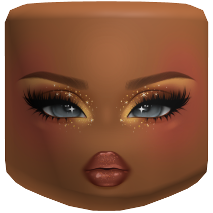 Gold Glitter Zara Midnight Sun Glam Makeup Face Roblox item