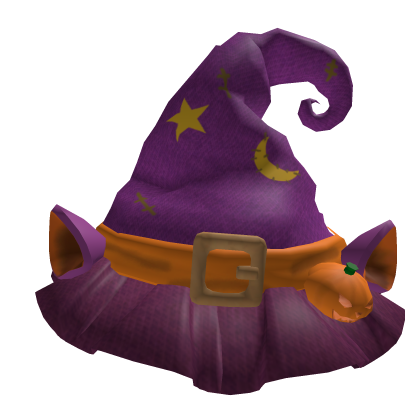 Purple Halloween witch hat
