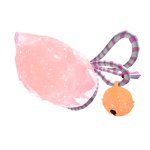 Glowing Kemono Tail with Shimenawa and Bell – Pink